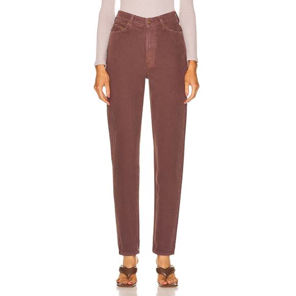 MOTHER FRENCH ROAST BROWN SNACKS HIGH WAISTED TWIZZY SKIMP JEANS - Picture 2 of 9